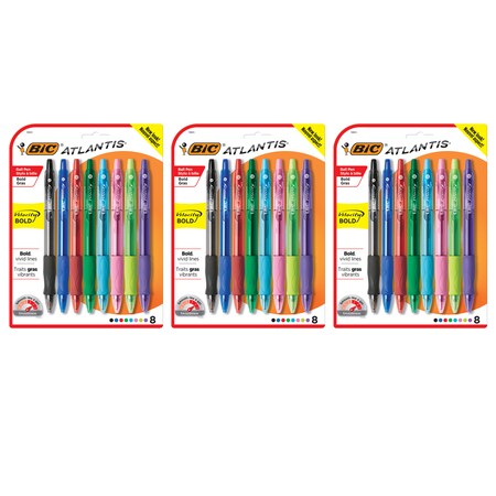 Bic Velocity® Bold Pen, Fashion Colors, 12 Per Pack, PK3 VLGBAP81